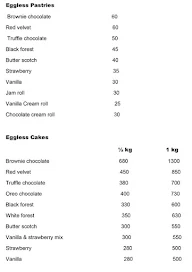 Uncles Pastry Shop menu 3