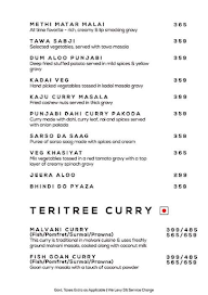 Teritree Restaurant menu 1