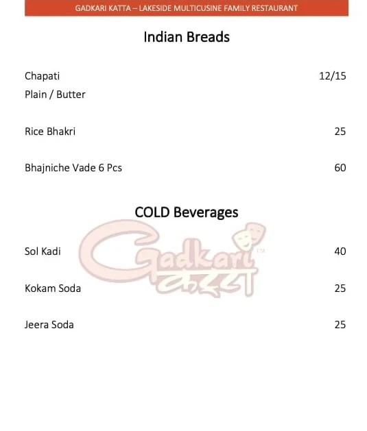 Gadkari Katta menu 