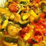 Roasted Garlic Zucchini and Tomatoes was pinched from <a href="http://allrecipes.com/Recipe/Roasted-Garlic-Zucchini-and-Tomatoes/Detail.aspx" target="_blank">allrecipes.com.</a>