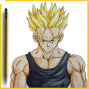 App herunterladen How to Draw DBZ Characters Installieren Sie Neueste APK Downloader