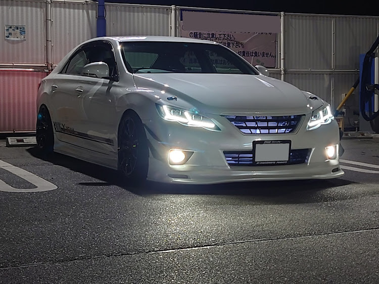 マークXの夜洗車✨・アライメント調整・走行会にむけてに関するカスタム事例の投稿画像1枚目