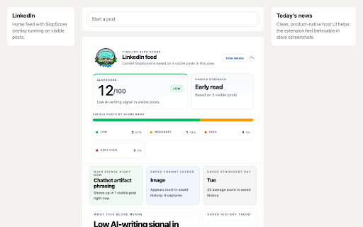 SlopScore for LinkedIn and X screenshot 2