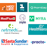 Cover Image of Download Online Pharmacy Netmeds Medlife 1mg PharmEasy 2.8 APK