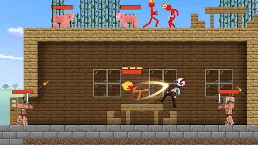 Screenshot Stickman Combat: Craft War