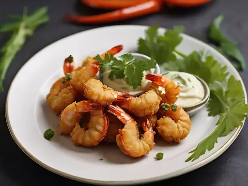 Golden Fried Prawns