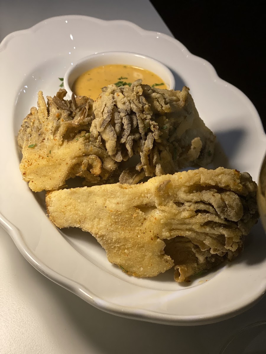 Crispy maitake mushrooms