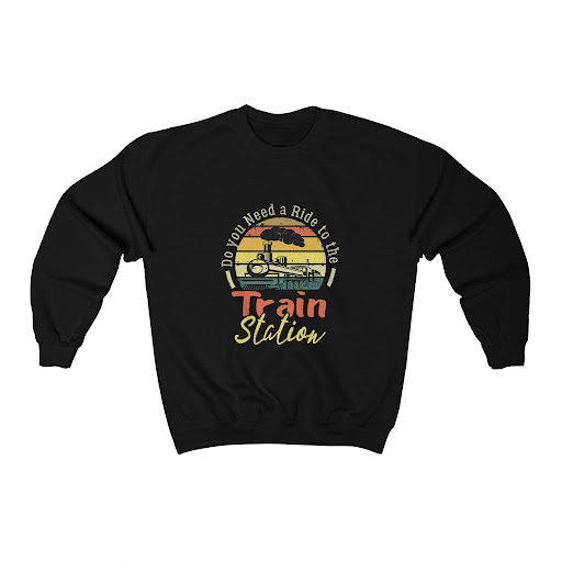 Title 2, Do You Need To Take The Train Unisex Black Hood...