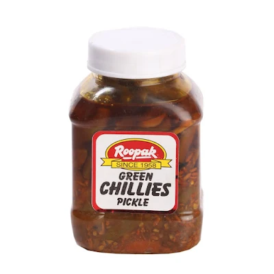 Roopak Pickle Green Chilli - 300 gm