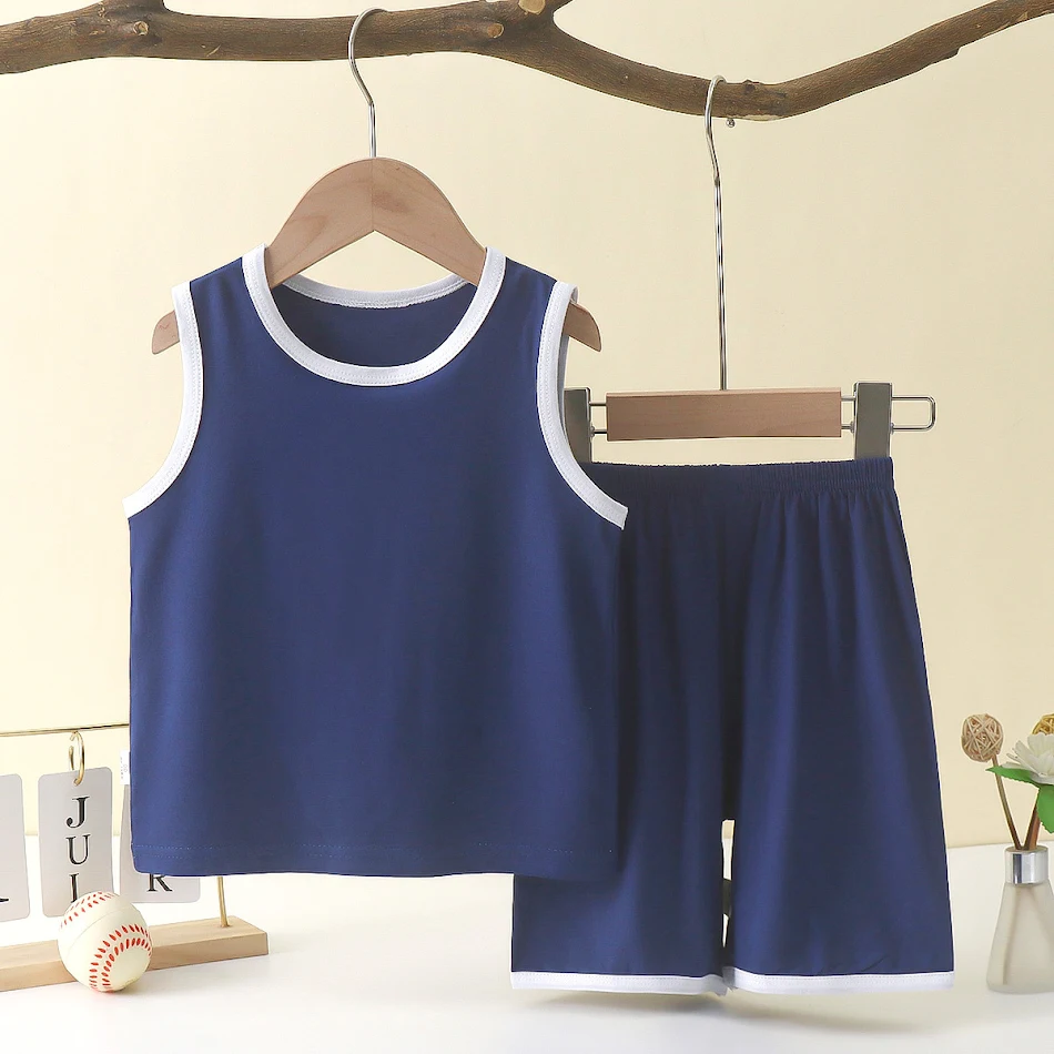 Ensemble Veston Enfant Modal Fin pour la Maison Confort et Légèreté Idéal pour l'Été Tissu Doux et Respirant Parfait pour Dormir ou Se Détendre à la Maison