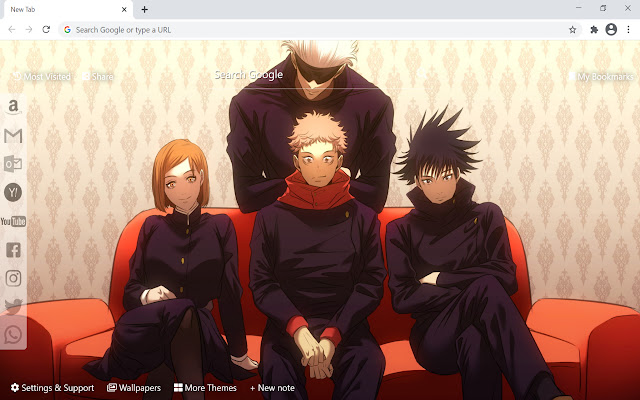 Jujutsu Kaisen Anime Wallpaper HD New Tab