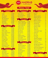 Madras Sweets And Bakes menu 1