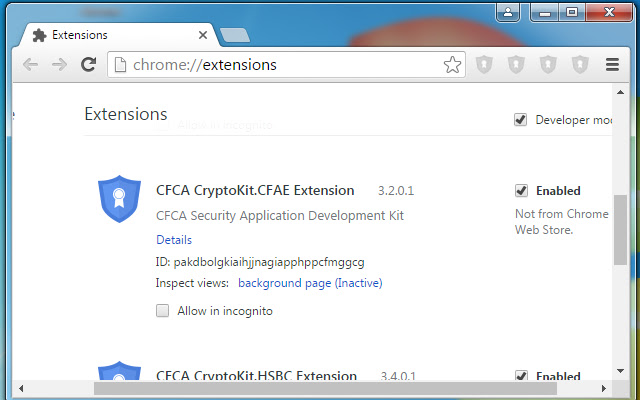 CFCA CryptoKit.CFAE Extension chrome extension