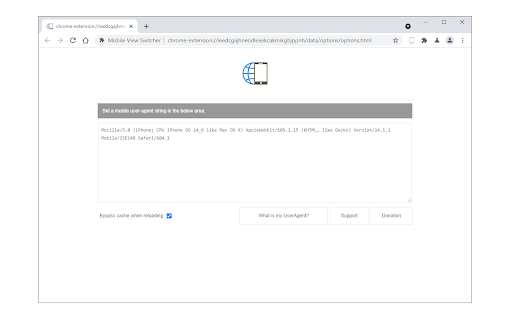 Mobile View Switcher