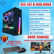 Case Gaming, Cây Máy Tính, Case Máy Tính Học Sinh, Pc Văn Phòng H410M/Corei3/8Gb/120Gb/Gt7302Gb