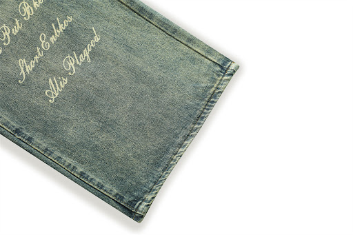 Title 9, Personalized Minority Letter Retro Washed Strai...