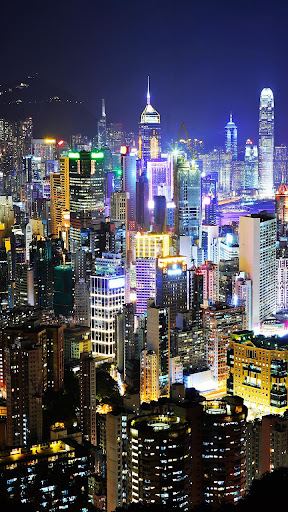 Hong Kong Night Live Wallpaper