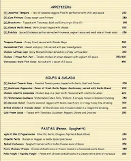 Ozran Beach Cafe menu 1