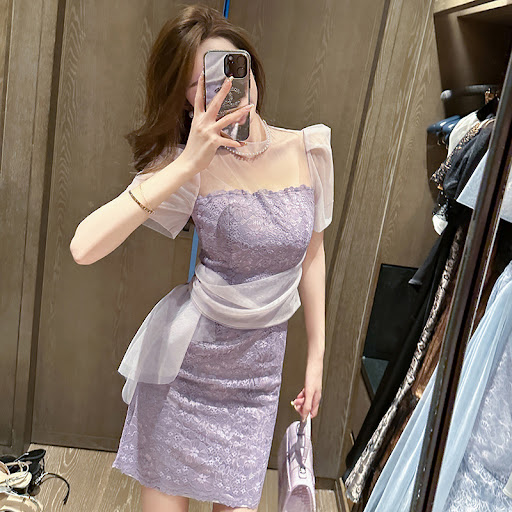 Title 8, Pure Desire Style Slim Lace Dress