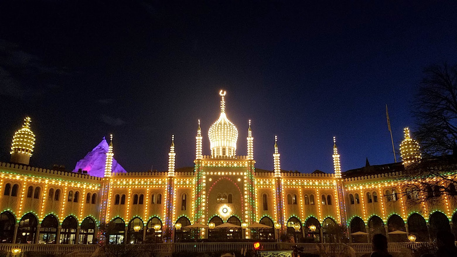 Visiting Tivoli Amusement park during Halloween decoration time, October 2018