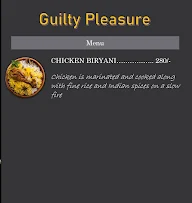 Guilty Pleasure menu 1