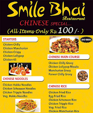 Smile Bhai Restaurant menu 3