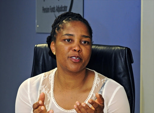 Pension funds adjudicator Muvhango Lukhaimane. Thousands of complaints were received and disposed of.