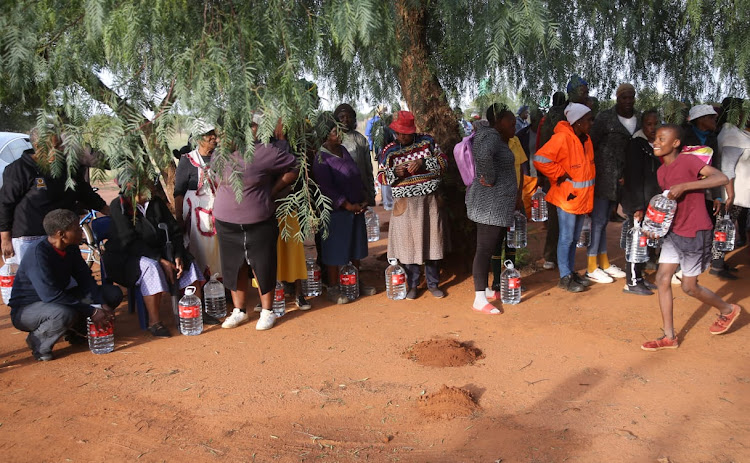 Residents of all ages in Maubane, Hammanskraal, came out in numbers to receive donated bottles of water amid the cholera outbreak.