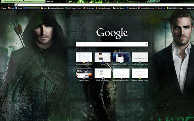 Arrow - CW - HD Theme chrome extension