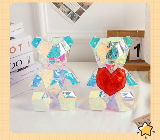 Title 6, Laser Cross-border Colorful Bear Birthday Gift ...