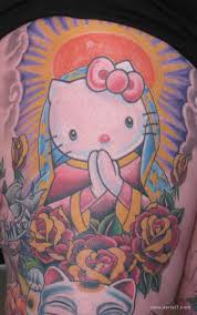 ลายสักคิตตี้หน้าอก1