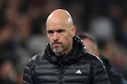 Manchester United manager Erik ten Hag walks towards the tunnel after their 4-0 Premier League defeat against Crystal Palace at Selhurst Park in London on Monday night. 