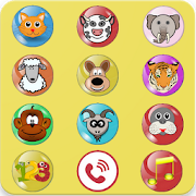 Baby Phone Numbers And Animals  Icon