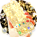 Golden Glitter Wallpaper