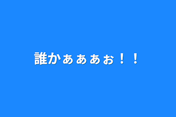 誰かぁぁぁぉ！！