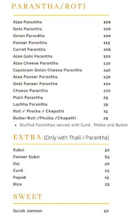 Delhi Parantha Cafe menu 2