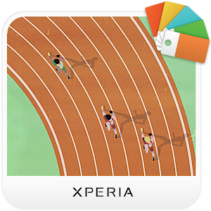 XPERIA™ Track and Field Theme logo