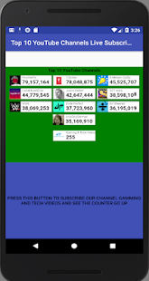 World's Top 10 YouTube Channels Live Sub Count Pro(圖1)-速報App