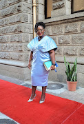 Minister Mmamoloko Kubayi arriving for the Sona.