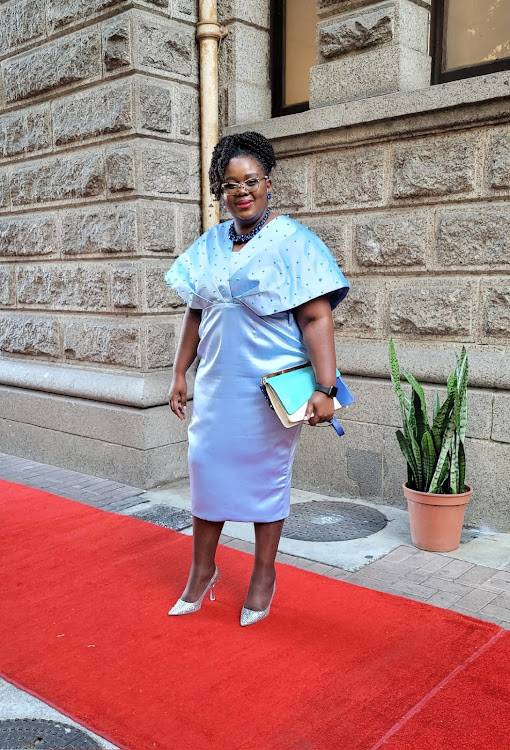 Minister Mmamoloko Kubayi arriving for the Sona.