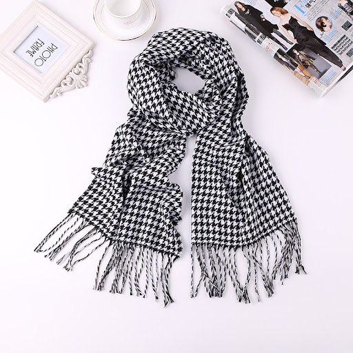 Title 2, Mens English Plaid Faux Cashmere Scarf, offeri...