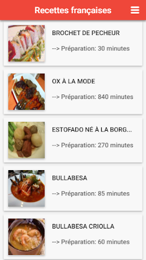 Recettes françaises Cuisine française