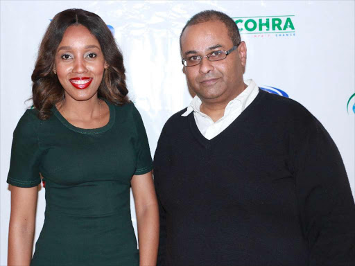 Ebru Africa TV news anchor Doreen Gatwiri with Amnesty International Kenya advisory board member Jayan Patel.