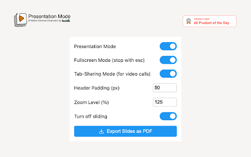 Presentation Mode for Notion Preview 4