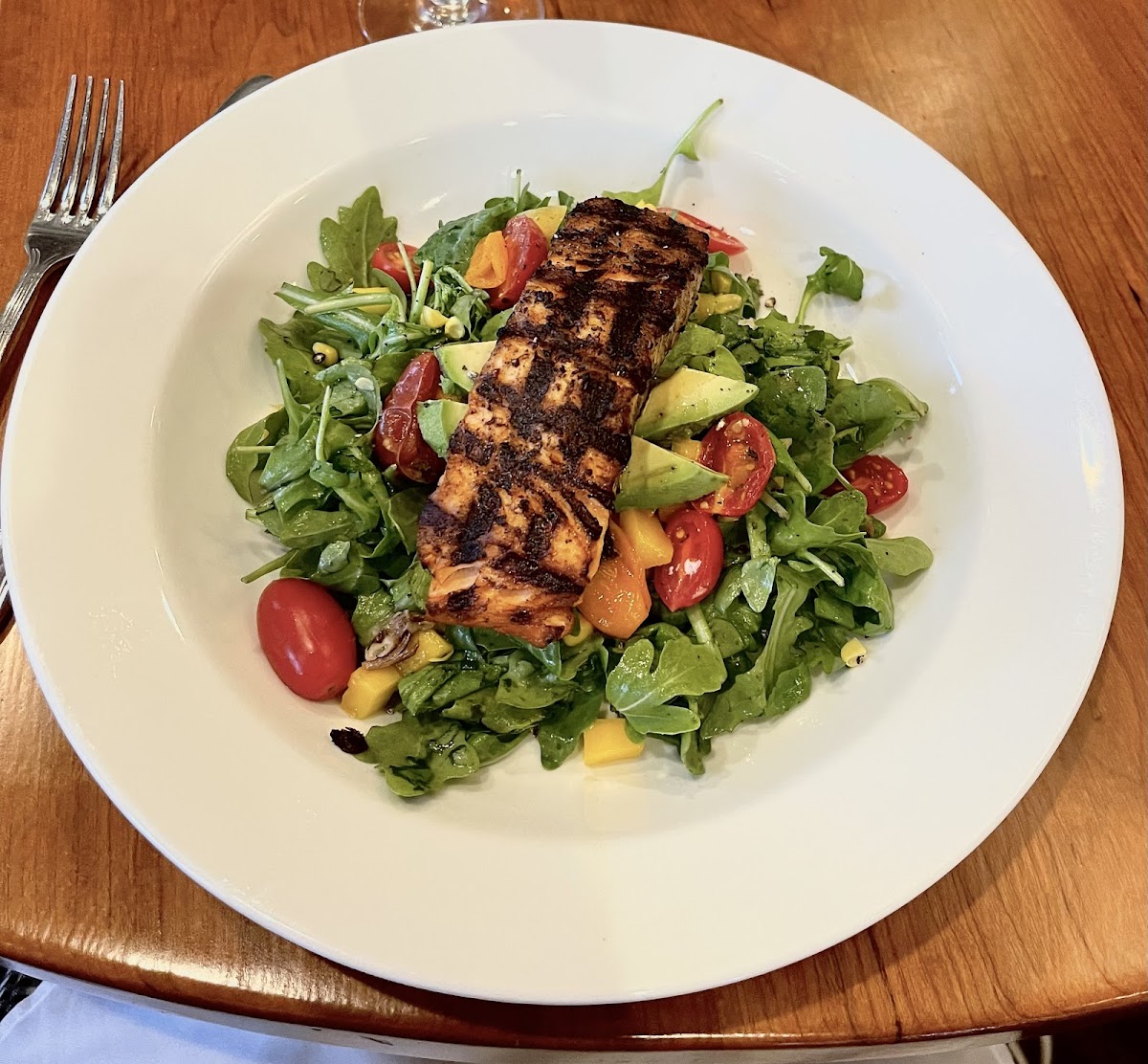 Seasonal Salad with Salmon