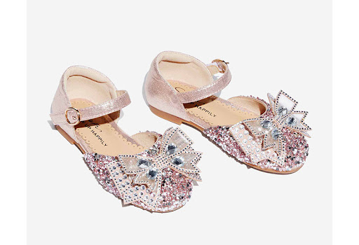 Title 4, Childrens High Heels Rhinestone Princess Shoes...