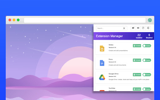 Extension Manager