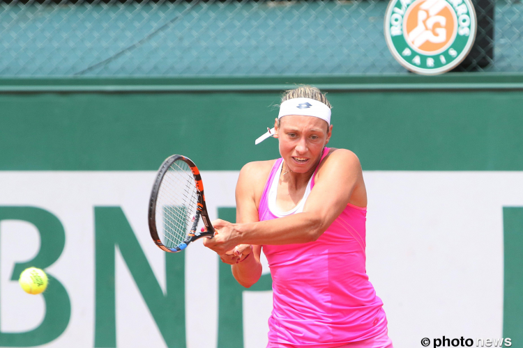 Roland Garros nog volop aan de gang maar Yanina Wickmayer is alvast goed begonnen aan het grasseizoen