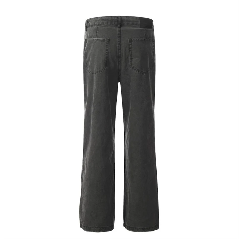 Pantaloni Casual Uomo Gamba Larga Tinta Unita Semplici Comodi e Versatili Perfetti per un Look Rilassato e di Tendenza Adatti a Ogni Giorno