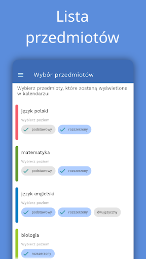 Screenshot Kalendarz Maturzysty